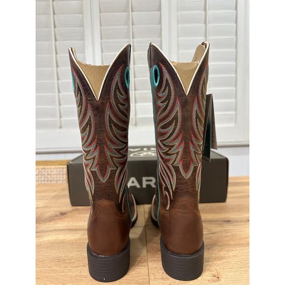 Ariat Women's Round Up Ryder Western Boots Sassy Brown Leather Size 8 NIB Cowboy - Picture 11 of 16